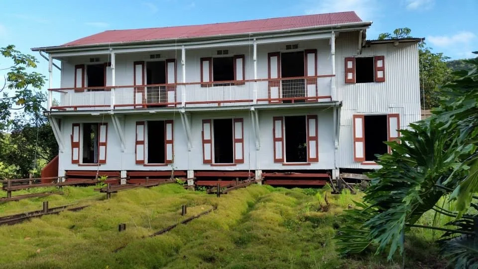 The historic house on the Hacienda Masini coffee farm